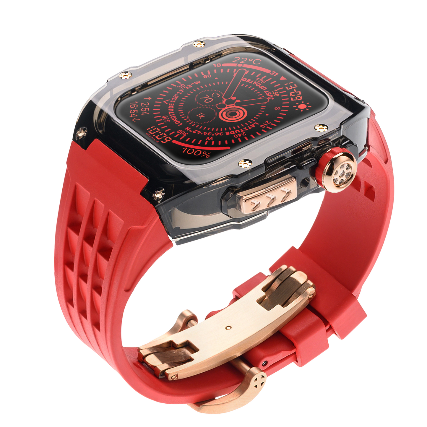 Luxury Apple Watch Strap With Case