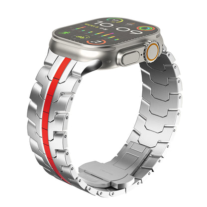 Mechanical Armour Style Stainless Steel Band for Apple Watch