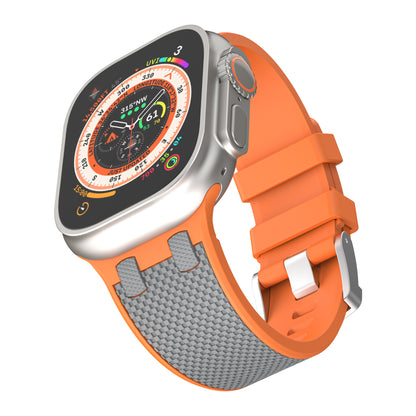 New Two-color Stitching Silicone Strap for Apple Watch