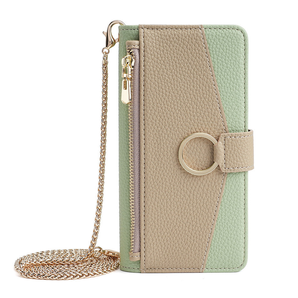 Zipper Purse iPhone Case with Mini Mirror