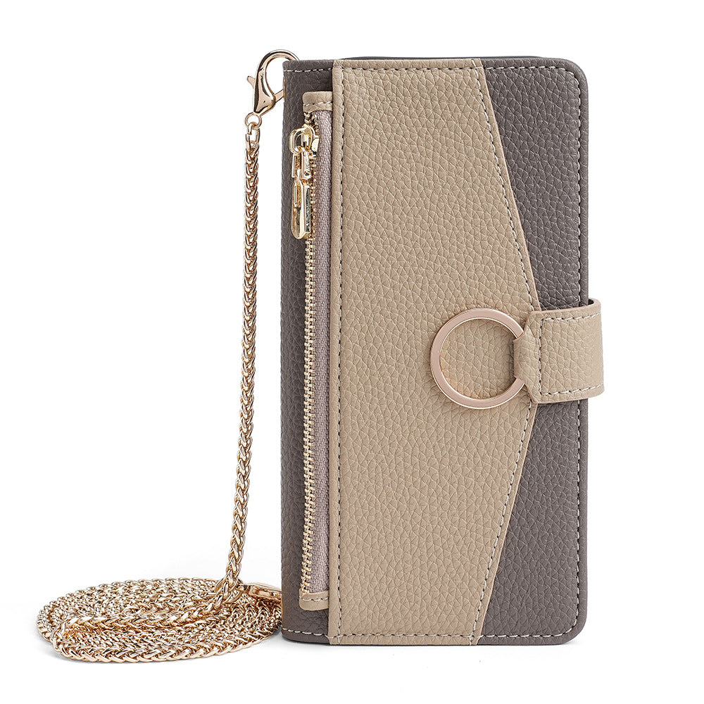 Zipper Purse iPhone Case with Mini Mirror