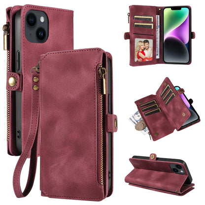 Multi-functional Wallet Retro Leather Case for Apple iPhone