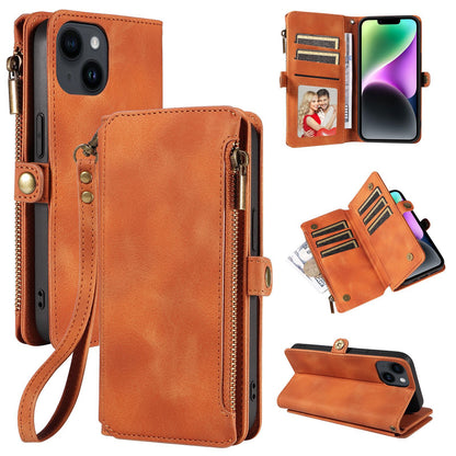 Multi-functional Wallet Retro Leather Case for Apple iPhone