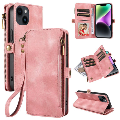 Multi-functional Wallet Retro Leather Case for Apple iPhone