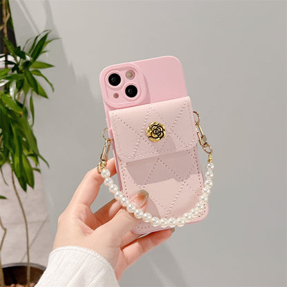 Pearl Bracelet Card Holder Apple iPhone Case