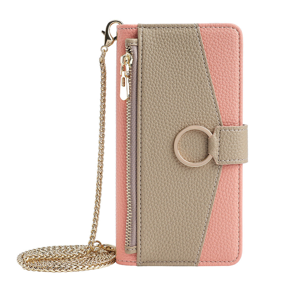 Zipper Purse iPhone Case with Mini Mirror