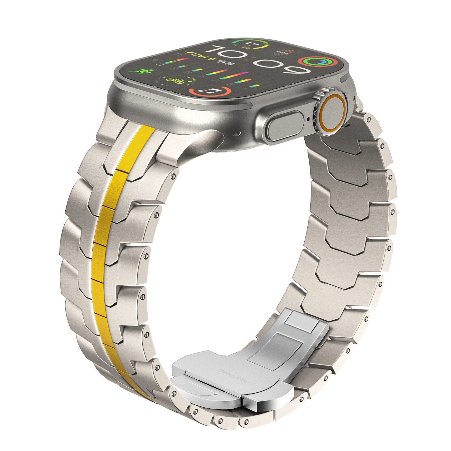 Mechanical Armour Style Stainless Steel Band for Apple Watch