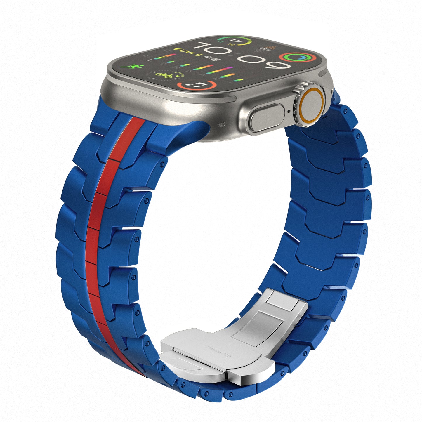 Mechanical Armour Style Stainless Steel Band for Apple Watch